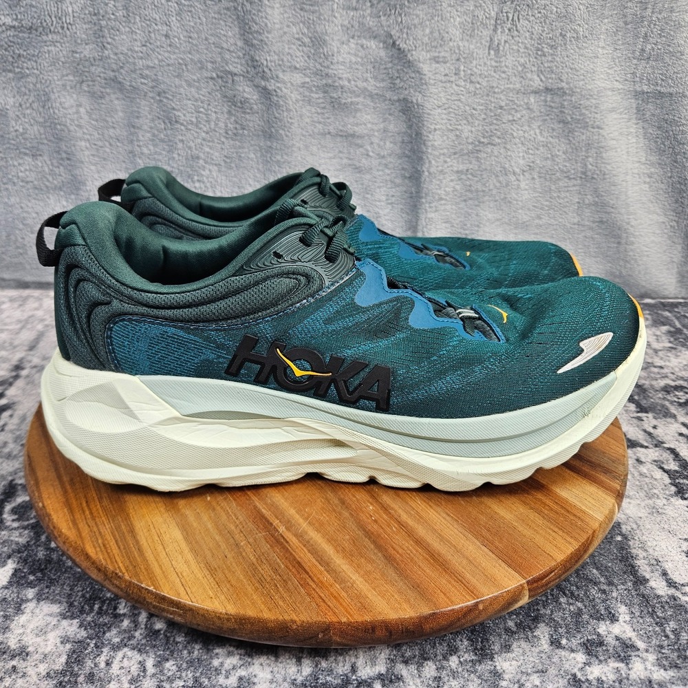 Hoka One One Gaviota 6 Men's Size 12 D Bay Leaf Tidal Wave Sneakers 1171932 BLFT